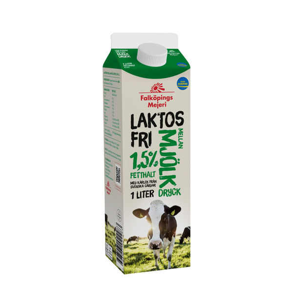 Laktosfri mellanmjölksdryck 1,5 %